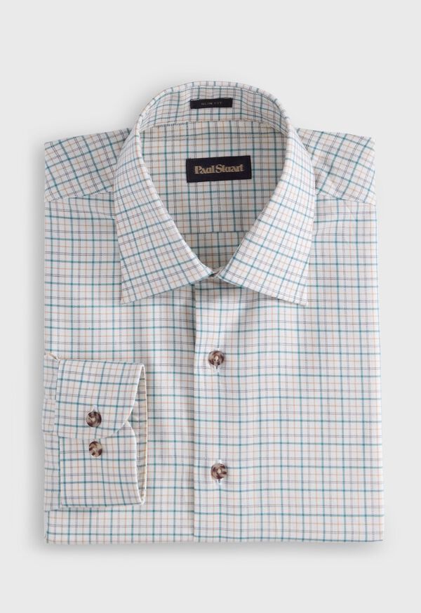 paul stuart Tattersall Plaid Sport Shirt