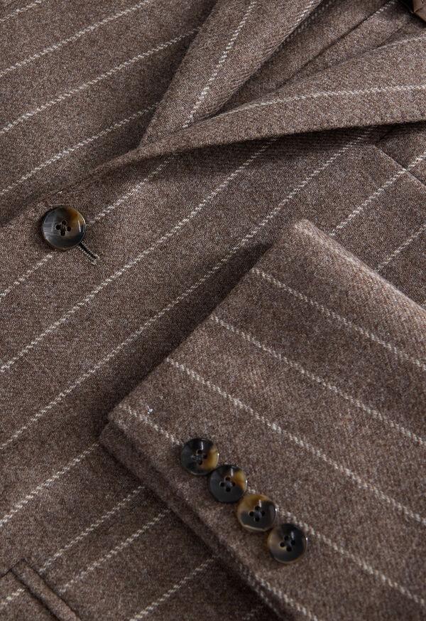 Paul Stuart Taupe Chalk Stripe Jacket
