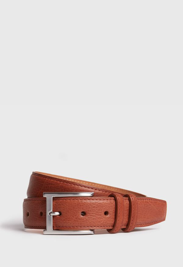 paul stuart Textured Bison Belt