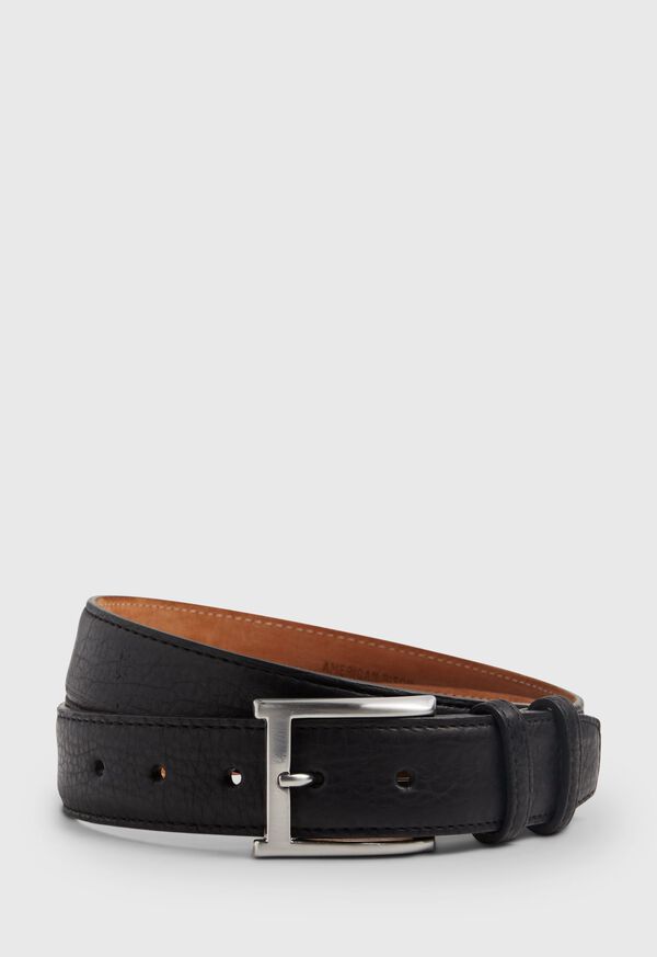 paul stuart Textured Bison Belt