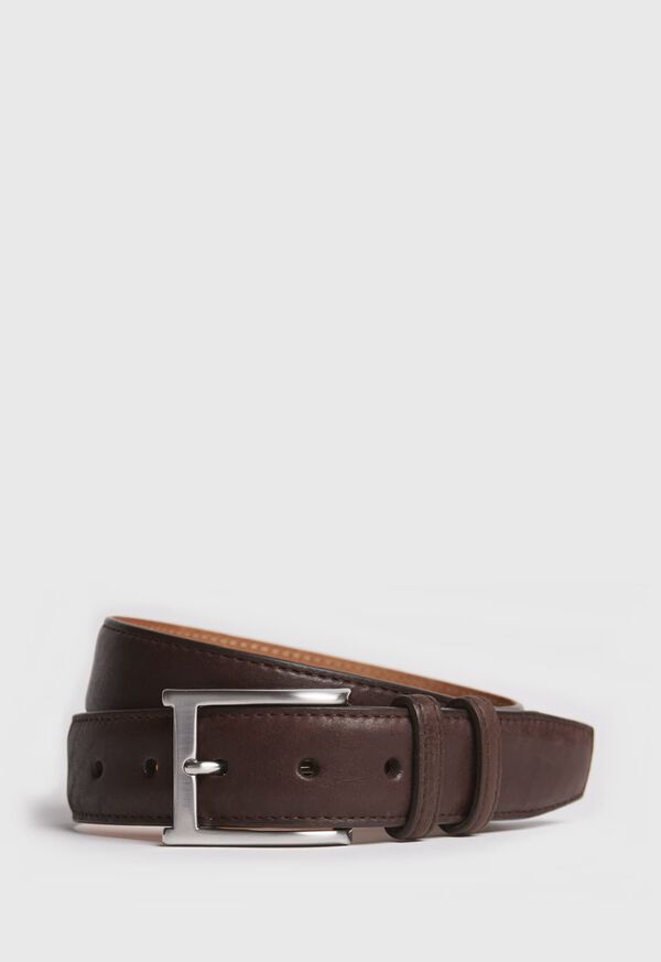 paul stuart Textured Bison Belt