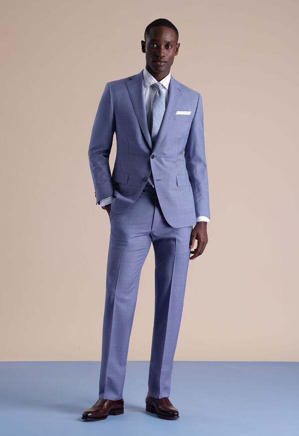 Paul Stuart Textured Solid Wool Suit