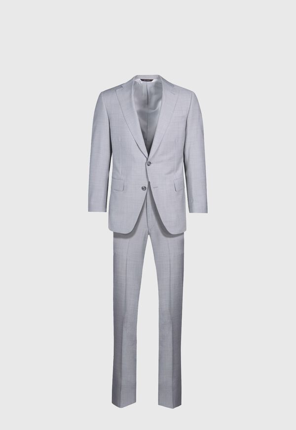 paul stuart Textured Solid Wool Suit