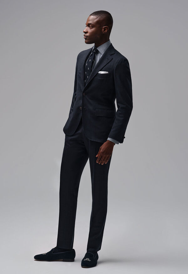 Paul Stuart Tonal Plaid Three-Button Wool Suit