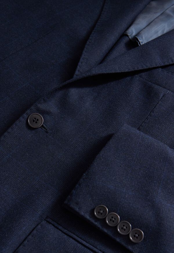 Paul Stuart Tonal Plaid Three-Button Wool Suit