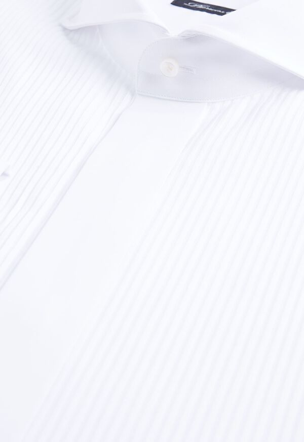 Paul Stuart Tonal Stripe Bib Front Tuxedo Shirt