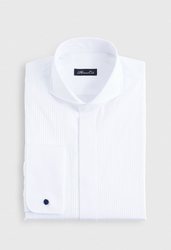 paul stuart Tonal Stripe Bib Front Tuxedo Shirt