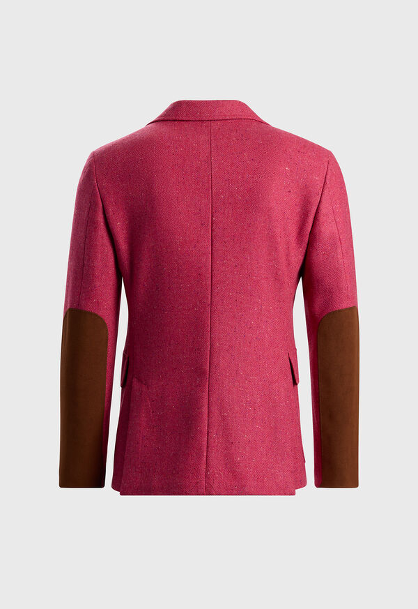 Paul Stuart Tweed Jacket With Suede Finishing