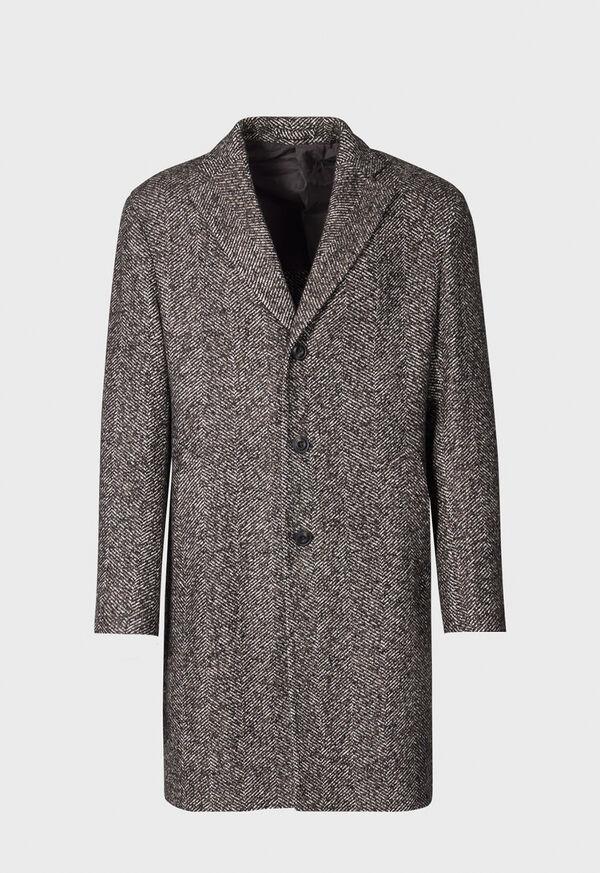 paul stuart Tweed Single Breasted Coat