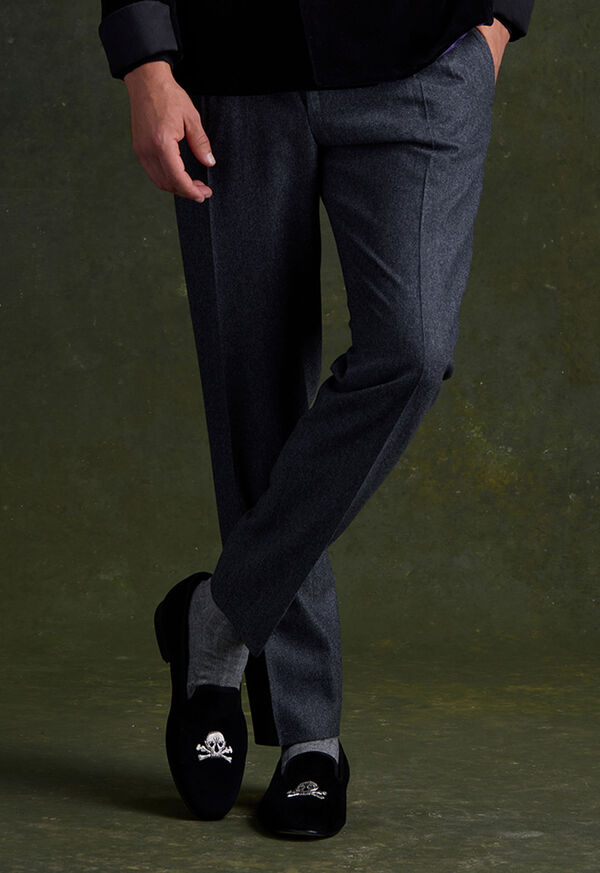 Paul Stuart Tyler Velvet Skull Slip-on