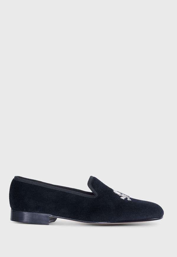 paul stuart Tyler Velvet Skull Slip-on