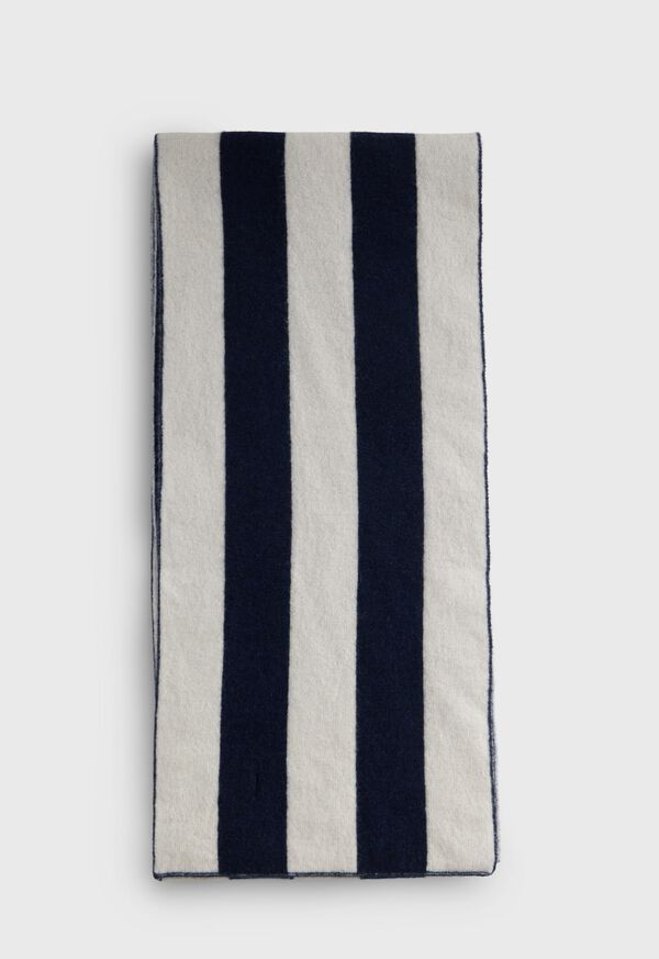 Paul Stuart Vertical Stripe Cashmere Scarf