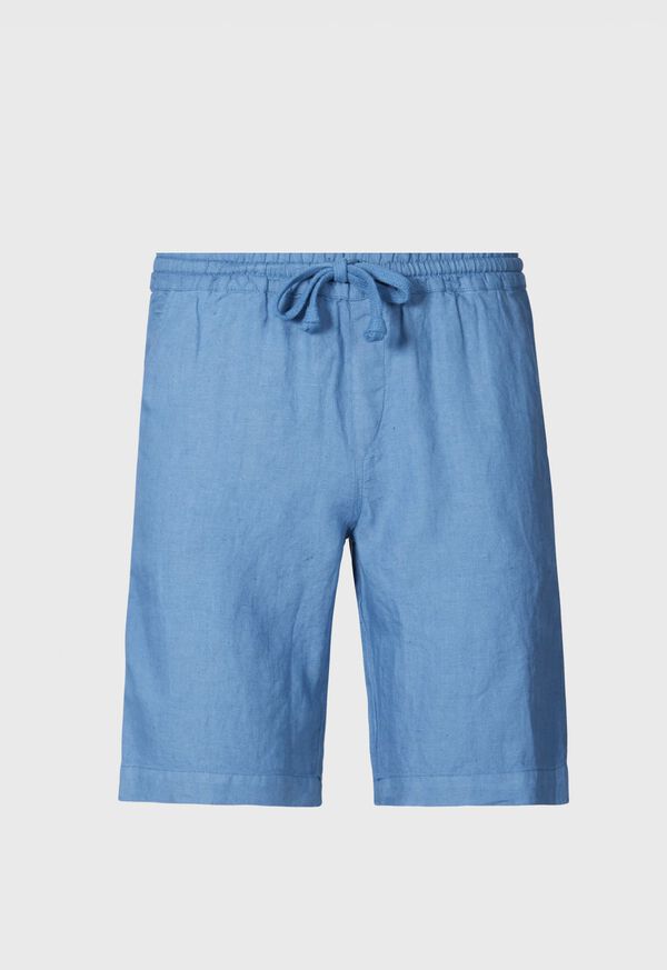 paul stuart Washed Linen Bermuda Shorts