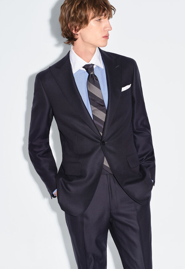 Paul Stuart White Contrast Collar Dress Shirt