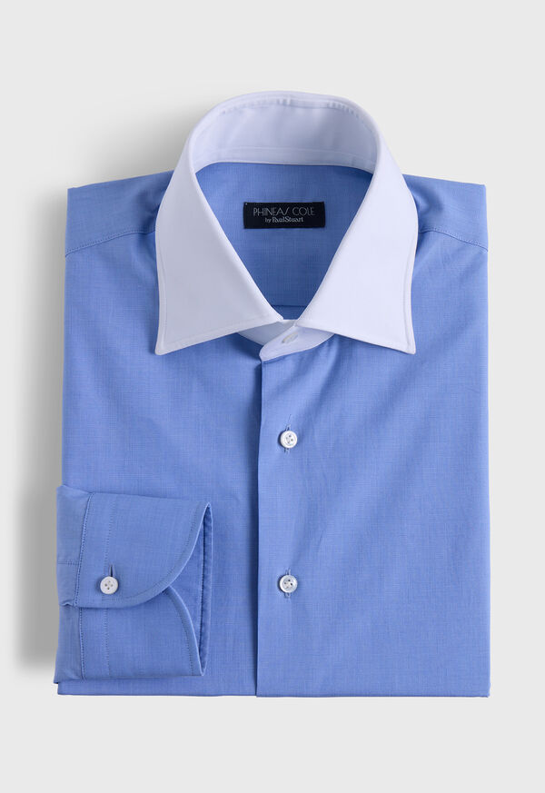 paul stuart White Contrast Collar Dress Shirt