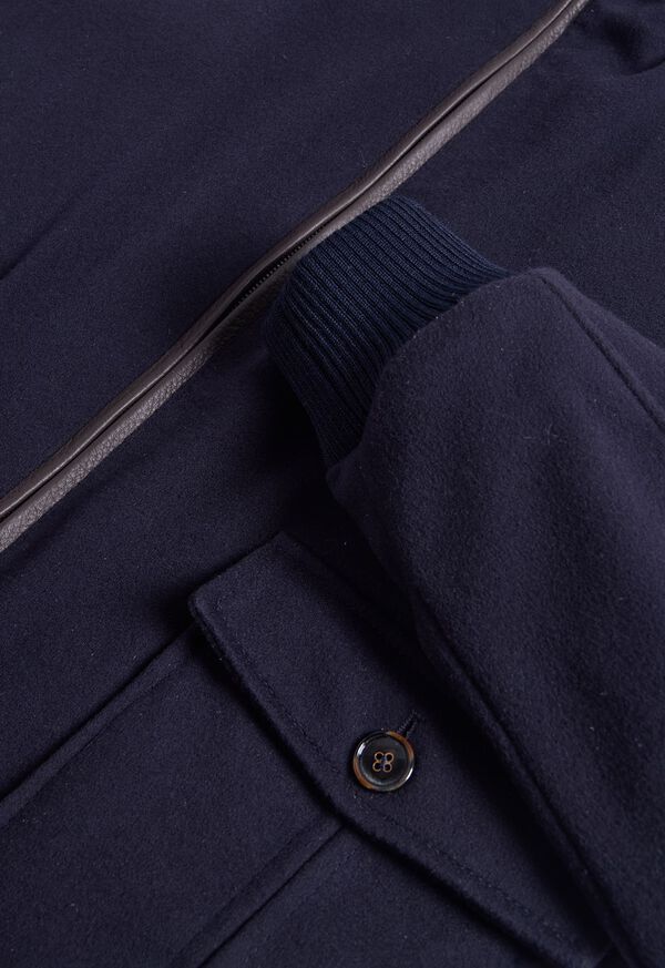 Paul Stuart Wool Bomber Jacket