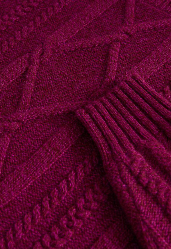 Paul Stuart Wool Cable Knit Crew Neck Pullover