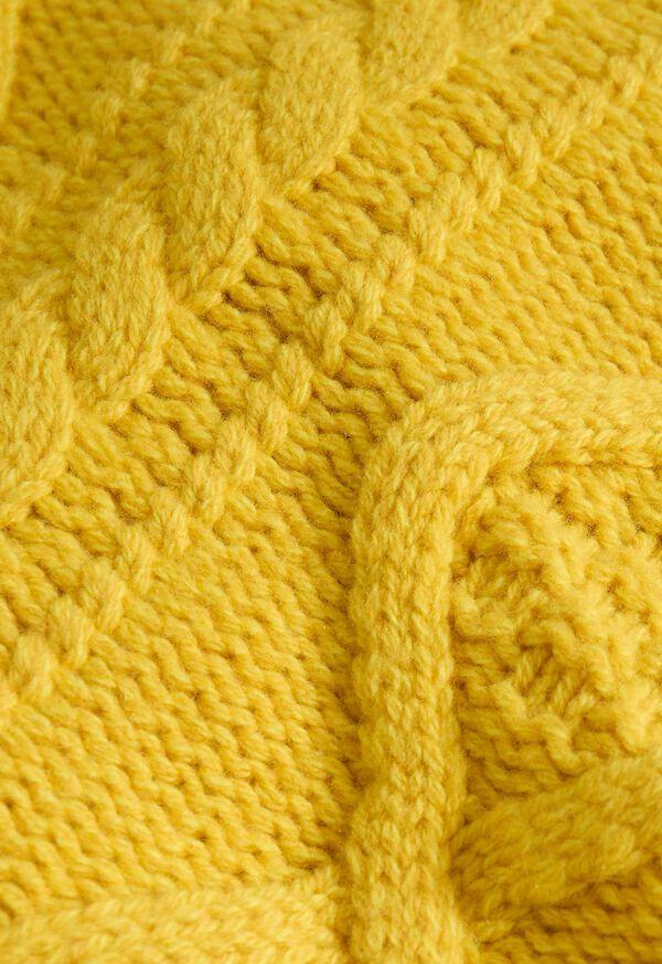 Paul Stuart Wool & Cashmere Aran Cable Knit Cardigan