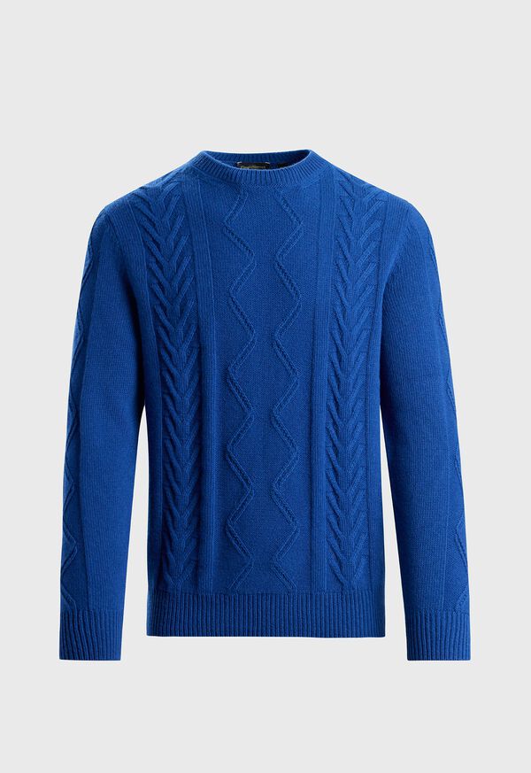 paul stuart Wool & Cashmere Cable Crewneck