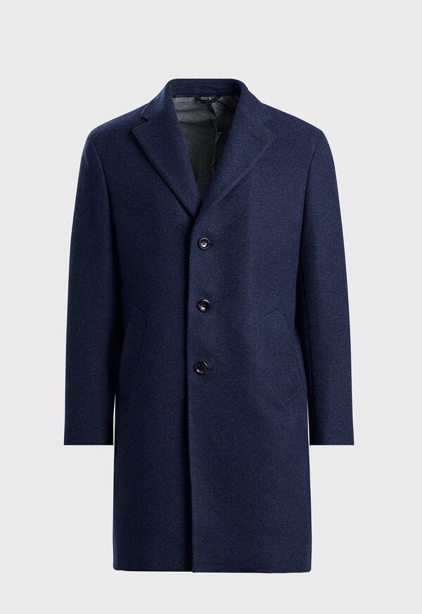 Paul Stuart Wool & Cashmere Coat With Gilet