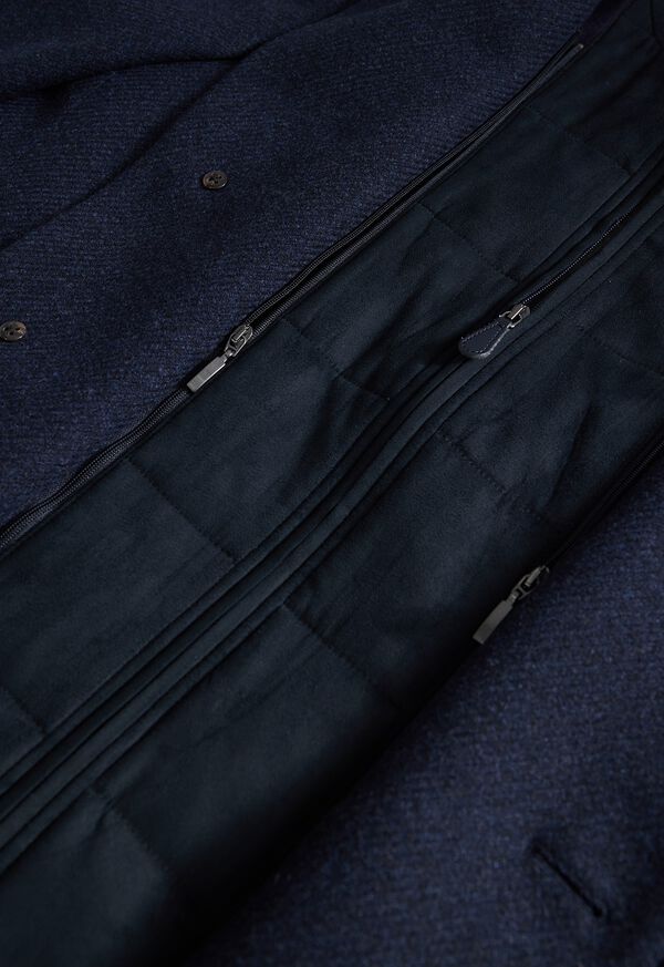 Paul Stuart Wool & Cashmere Coat With Gilet