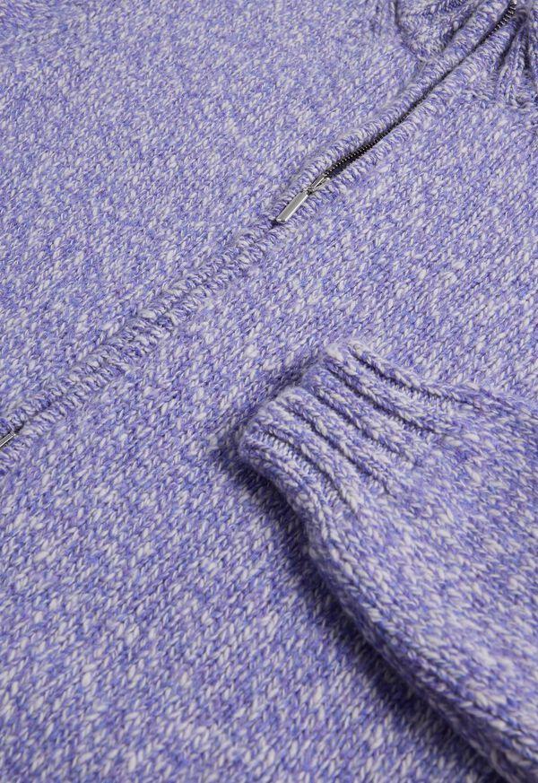 Paul Stuart Wool & Cashmere Marled Zip Cardigan