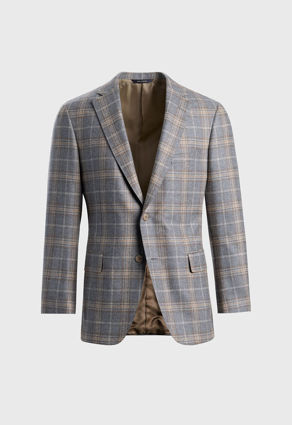 paul stuart Wool & Cashmere Plaid Jacket
