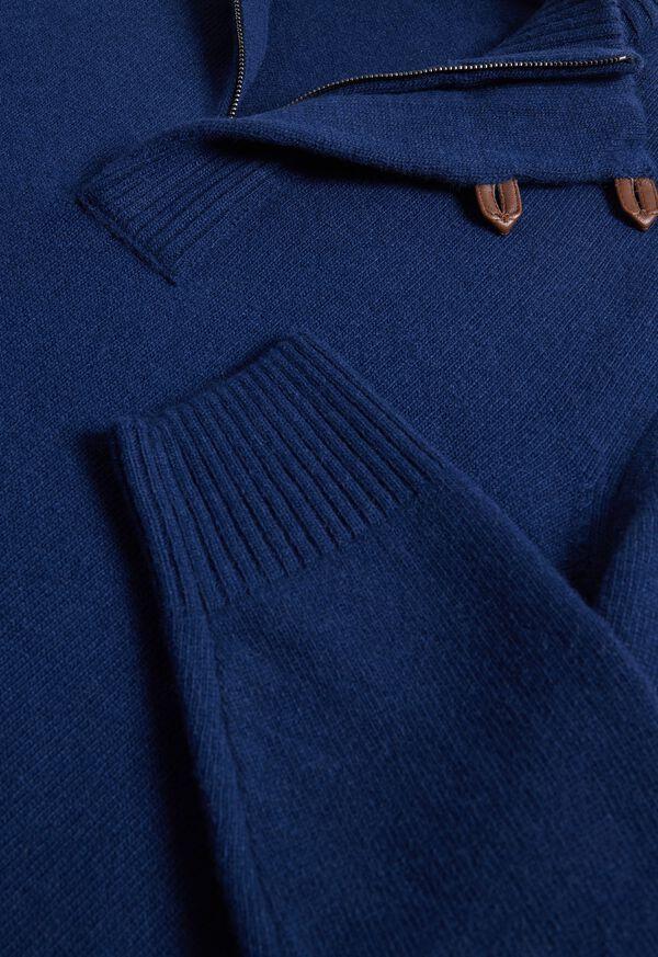 Paul Stuart Wool & Cashmere Quarter Zip Pullover