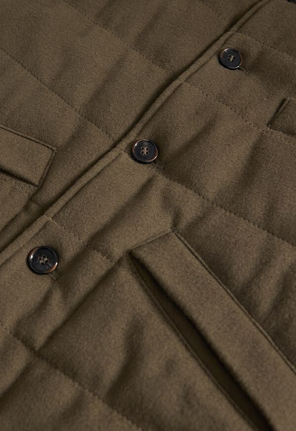 Paul Stuart Wool & Cashmere Quilted Vest