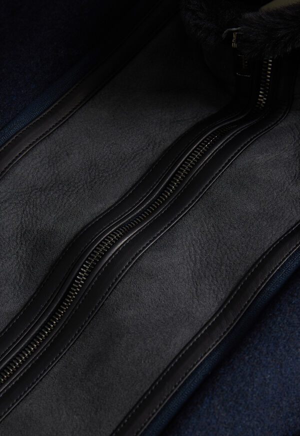 Paul Stuart Wool Coat With Shearling Gilet