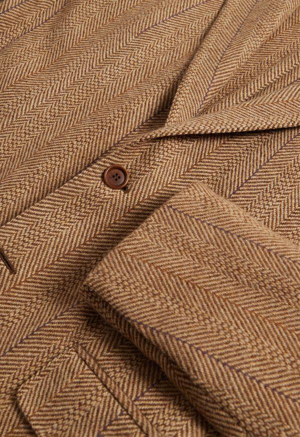Paul Stuart Wool Deco Herringbone Jacket