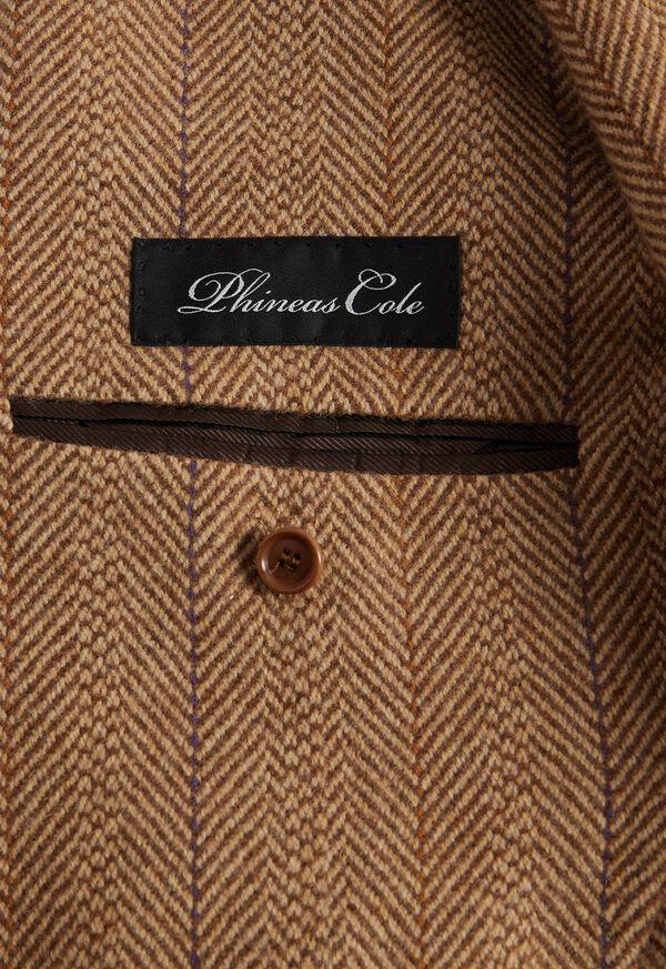 Paul Stuart Wool Deco Herringbone Jacket