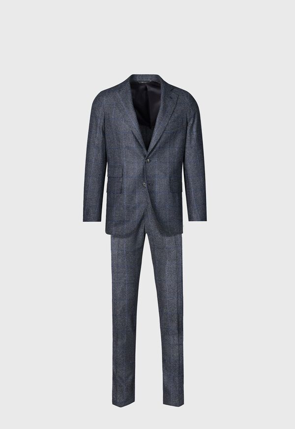 paul stuart Wool Deco Windowpane Suit