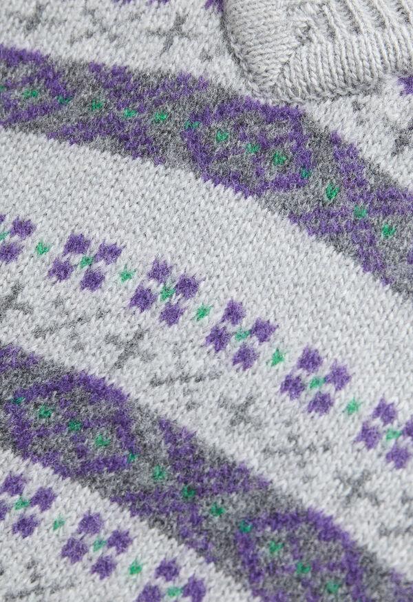 Paul Stuart Wool Fair Isle Sleeveless Pullover