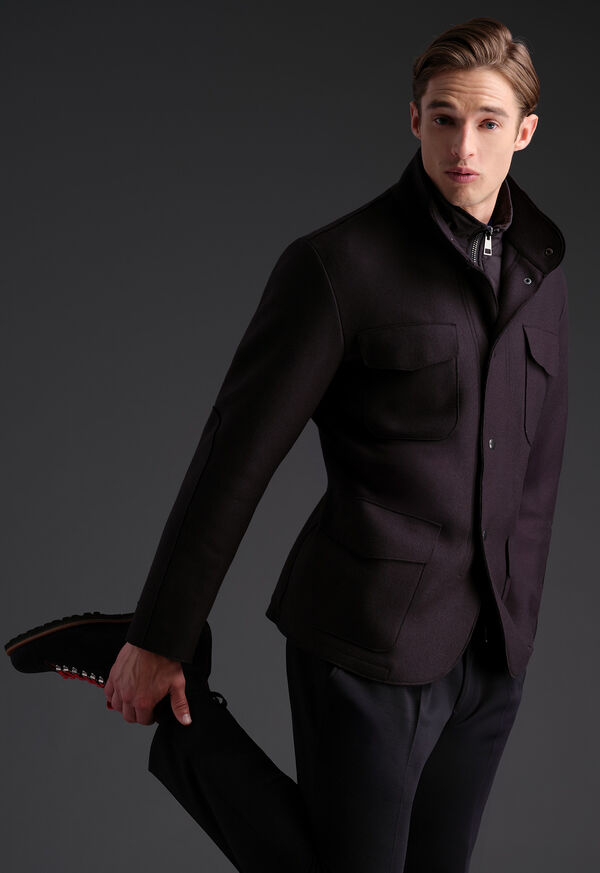 Paul Stuart Wool Jersey Blazer With Gilet