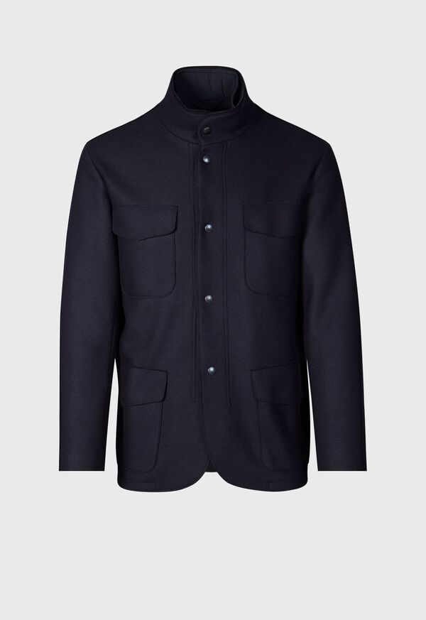 paul stuart Wool Jersey Blazer with Gilet