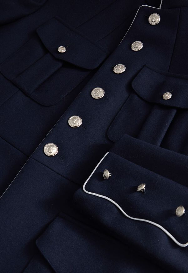 Paul Stuart Wool Military Style Jacket