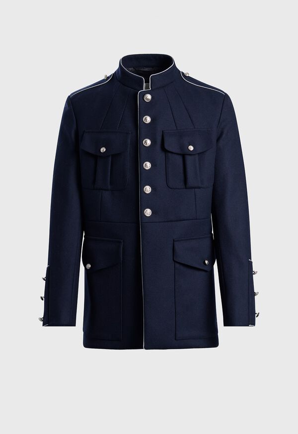 paul stuart Wool Military Style Jacket