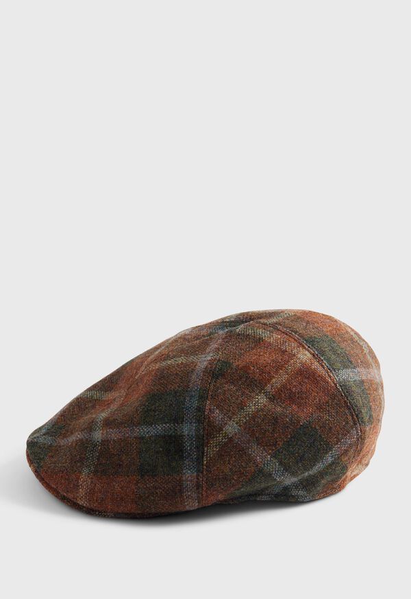 paul stuart Wool Plaid Pub Cap