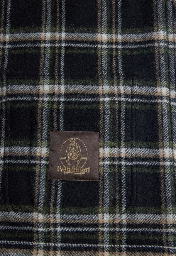 Paul Stuart Wool Plaid Shirt Jacket