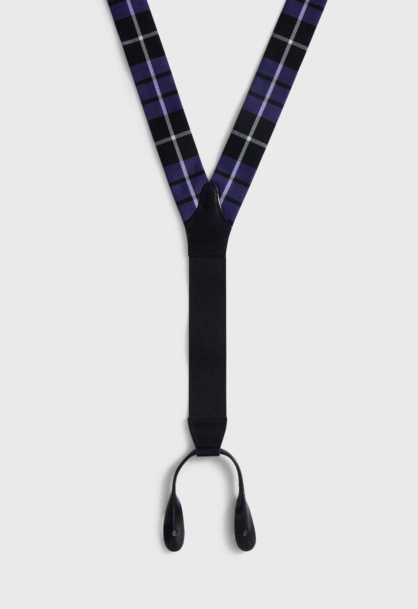 Paul Stuart Wool Plaid Suspenders