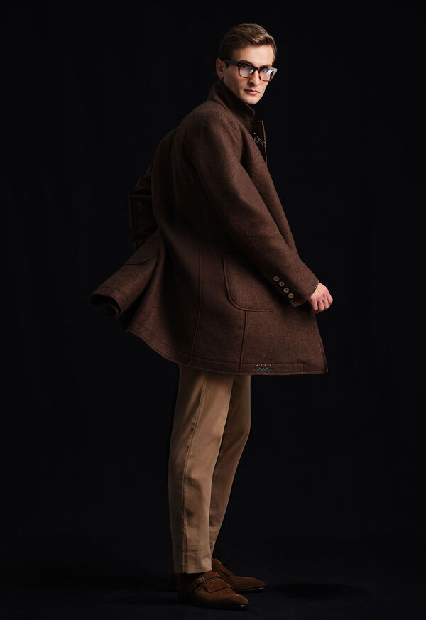 Paul Stuart Wool Raw Edge Coat