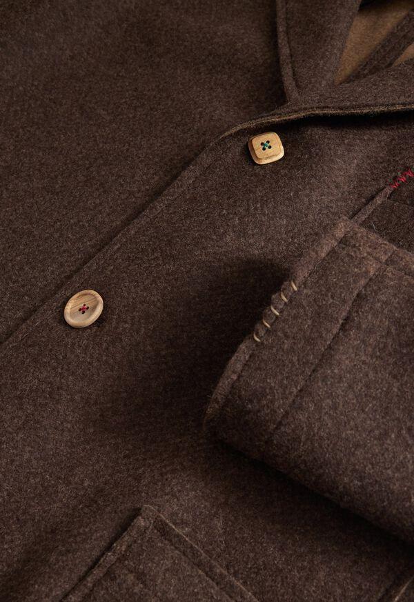 Paul Stuart Wool Raw Edge Coat