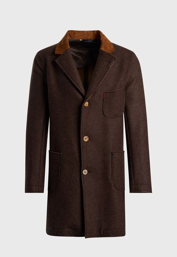 paul stuart Wool Raw Edge Coat