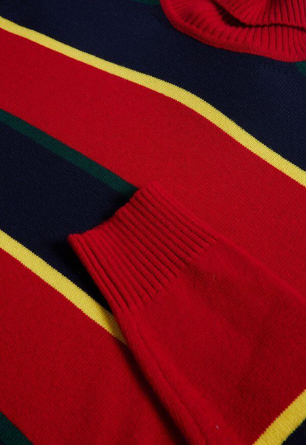 Paul Stuart Wool Regimental Stripe Turtleneck
