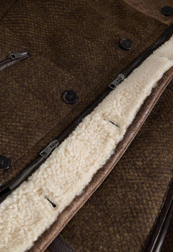 Paul Stuart Wool & Shearling Jacket