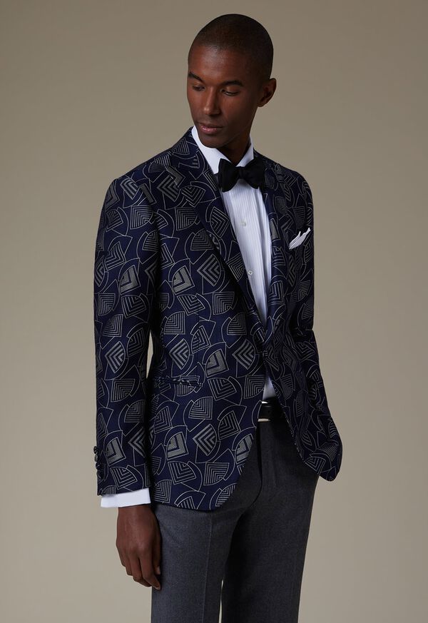 Paul Stuart Wool & Silk Deco Dinner Jacket