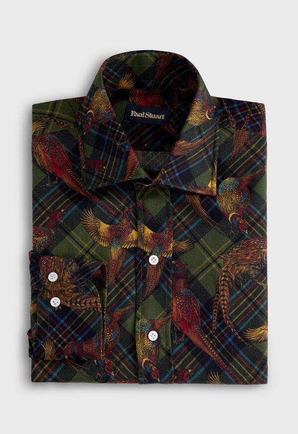 paul stuart Wool & Silk Printed Sport Shirt