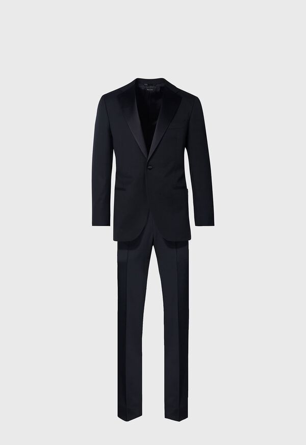 paul stuart Wool Tuxedo with Satin Notch Lapel