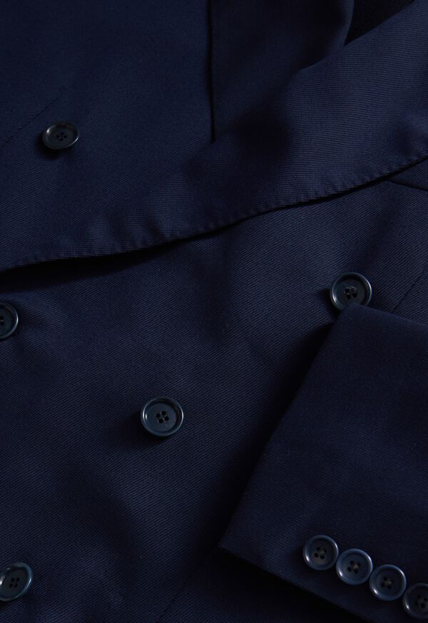 Paul Stuart Wool Twill Double Breasted Suit